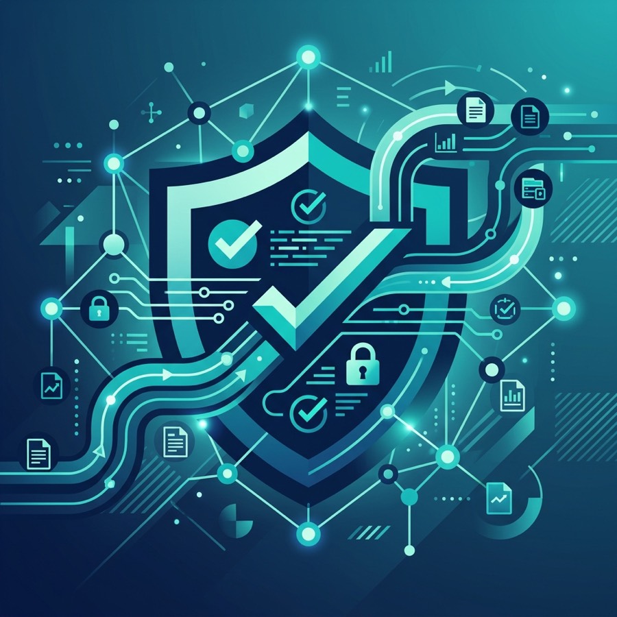 Data integrity shield protecting pharmaceutical records with ALCOA+ compliance