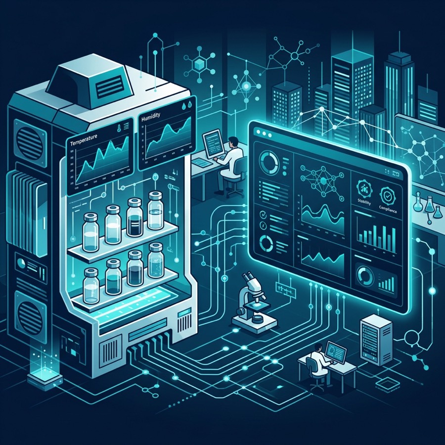 Stability LIMS software monitoring pharmaceutical stability study conditions