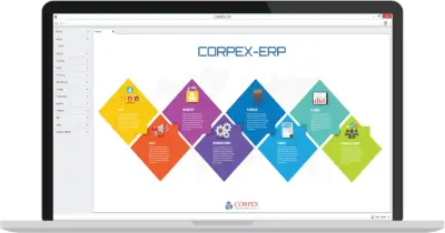 CORPEX ERP production planning screen